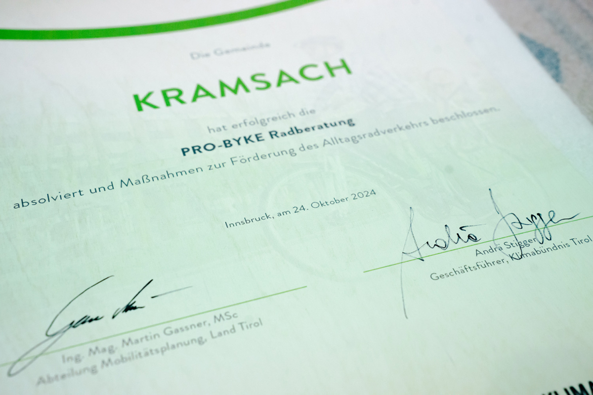 PRO BYKE Gemeinde Kramsach